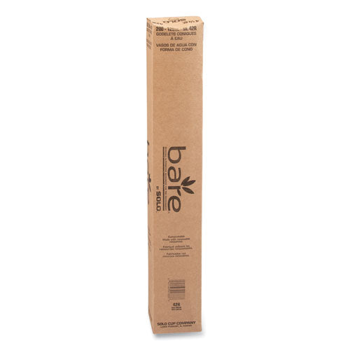 Image of SOLO® 42R-2050 Cone Water Cups, ProPlanet Seal, 4.25 oz, Paper, White, 200/Bag, 25 Bags/Carton