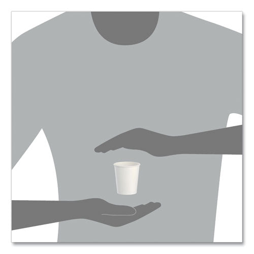 Image of SOLO® 44-2050 Paper Water Cups, ProPlanet Seal, 3 oz, White, 100/Bag, 50 Bags/Carton
