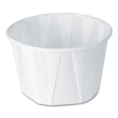 Image of SOLO® 200-2050 Paper Portion Cups, ProPlanet Seal, 2 oz, White, 250/Bag, 20 Bags/Carton