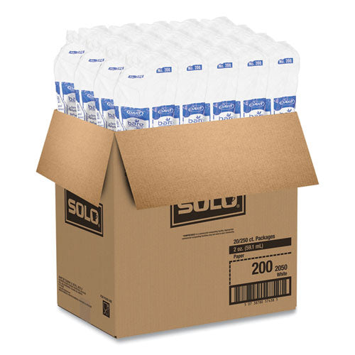 Image of SOLO® 200-2050 Paper Portion Cups, ProPlanet Seal, 2 oz, White, 250/Bag, 20 Bags/Carton
