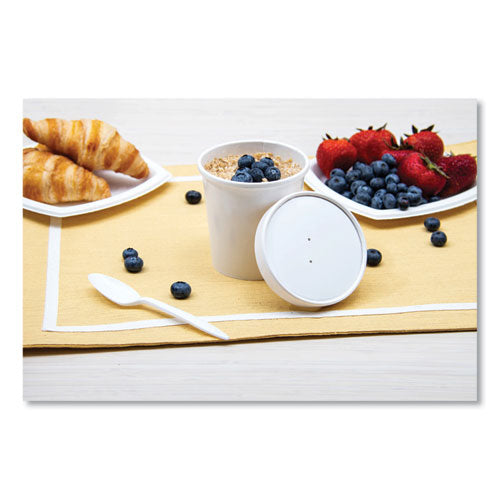 Image of SOLO® KHB16A-J8000 Flexstyle Double Poly Food Combo Packs, 16 oz, Symphony, Paper, 25 Combos/Sleeve, 10 Sleeves/Carton