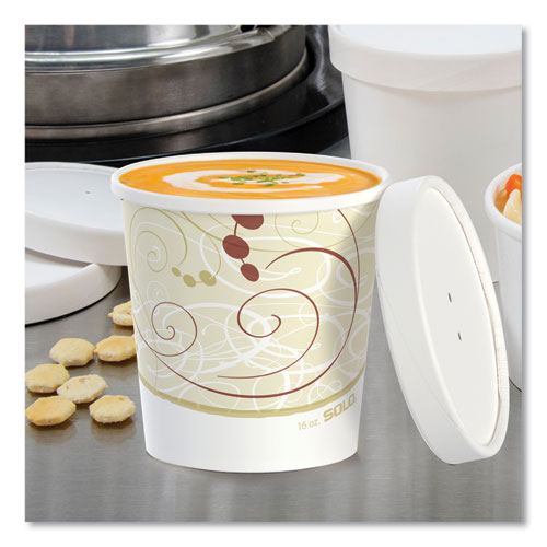 Image of SOLO® KHB16A-J8000 Flexstyle Double Poly Food Combo Packs, 16 oz, Symphony, Paper, 25 Combos/Sleeve, 10 Sleeves/Carton