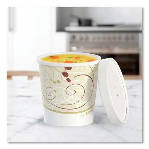 Image of SOLO® KHB16A-J8000 Flexstyle Double Poly Food Combo Packs, 16 oz, Symphony, Paper, 25 Combos/Sleeve, 10 Sleeves/Carton