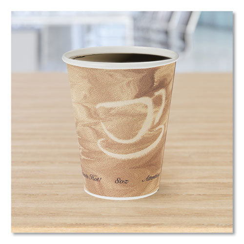 Image of SOLO® 378MS-0029 Mistique Polycoated Hot Paper Cups, 8 oz, Brown, 50/Sleeve, 20 Sleeves/Carton