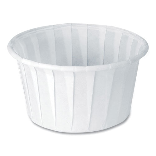 Image of SOLO® 400-2050 Paper Portion Cups, ProPlanet Seal, 4 oz, White, 250/Bag, 20 Bags/Carton
