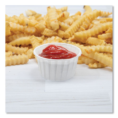 Image of SOLO® 400-2050 Paper Portion Cups, ProPlanet Seal, 4 oz, White, 250/Bag, 20 Bags/Carton