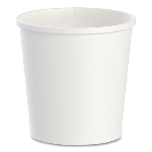 Image of SOLO® H4165-2050 Flexstyle Double Poly Paper Containers, 16 oz, White, Paper, 25/Pack, 20 Packs/Carton
