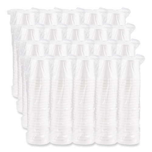 Image of SOLO® H4165-2050 Flexstyle Double Poly Paper Containers, 16 oz, White, Paper, 25/Pack, 20 Packs/Carton