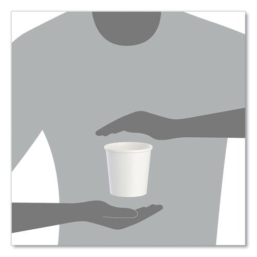 Image of SOLO® H4165-2050 Flexstyle Double Poly Paper Containers, 16 oz, White, Paper, 25/Pack, 20 Packs/Carton