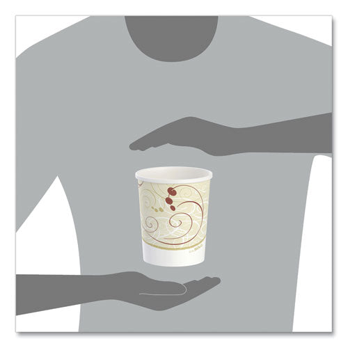 Image of SOLO® H4325-J8000 Flexstyle Double Poly Paper Containers, 32 oz, Symphony Design, Paper, 25/Pack, 20 Packs/Carton