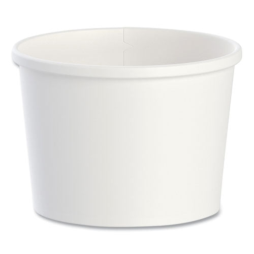 Image of SOLO® HS4125-2050 Flexstyle Double Poly Paper Containers, 12 oz, 3.6" Diameter, White, Paper, 25/Bag, 20 Bags/Carton
