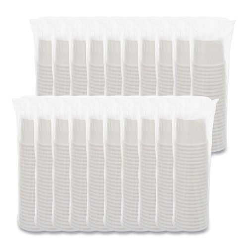 Image of SOLO® HS4125-2050 Flexstyle Double Poly Paper Containers, 12 oz, 3.6" Diameter, White, Paper, 25/Bag, 20 Bags/Carton
