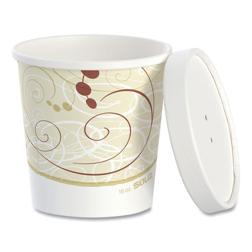 Image of SOLO® KHB16A-J8000 Flexstyle Double Poly Food Combo Packs, 16 oz, Symphony, Paper, 25 Combos/Sleeve, 10 Sleeves/Carton
