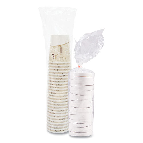 Image of SOLO® KHB32A-J8000 Flexstyle Double Poly Food Combo Packs, 32 oz, Symphony, Paper, 25 Cups and 25 Lids/Pack, 10 Packs/Carton