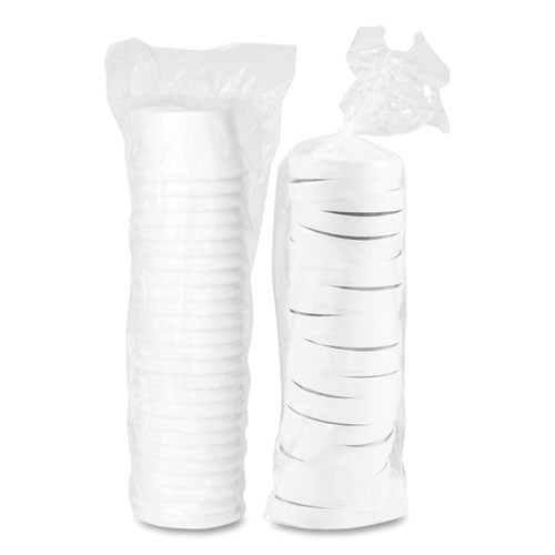 Image of SOLO® KHSB8A-2050 Flexstyle Double Poly Food Combo Packs, 8 oz, White, Paper, 25/Pack, 10 Packs/Carton