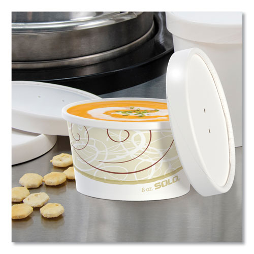 Image of SOLO® KHSB8A-J8000 Flexstyle Double Poly Food Combo Packs, 8 oz, Symphony, Paper, 25/Pack, 10 Packs/Carton