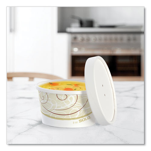 Image of SOLO® KHSB8A-J8000 Flexstyle Double Poly Food Combo Packs, 8 oz, Symphony, Paper, 25/Pack, 10 Packs/Carton