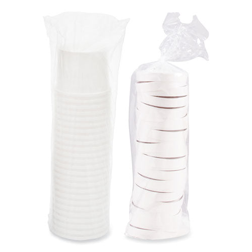 Image of SOLO® KHSB12A-2050 Flexstyle Food Lid Container, 12.1 oz, 3.6" Diameter, White, Plastic, 250/Carton