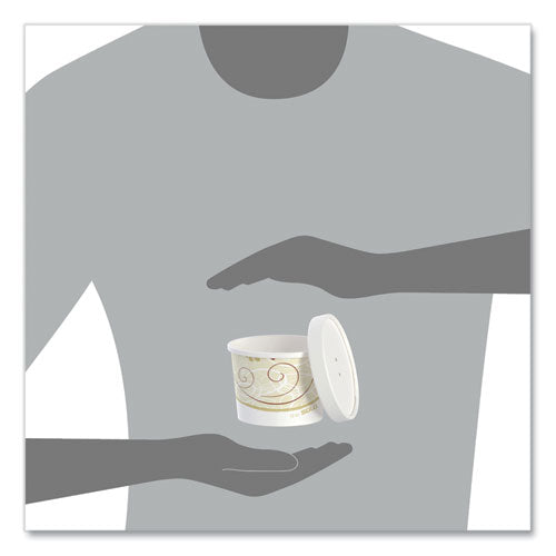 Image of SOLO® KHSB12A-J8000 Flexstyle Double Poly Food Combo Packs, 12 oz, Symphony, Paper, 250/Carton