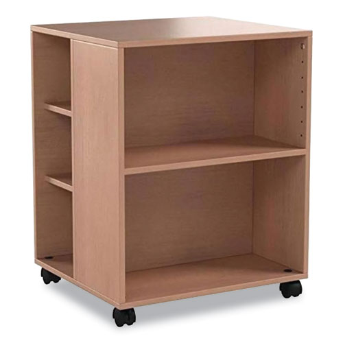 Image of Durable® 311347 Flexible Multi-Functional Cart for Office Storage, Wood, 6 Shelves, 20.79 x 23.31 x 29.45, Beech
