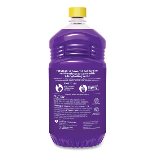 Image of Fabuloso® 153041 Multi-Use Cleaner, Lavender Scent, 56 oz. Bottle, 6/Carton