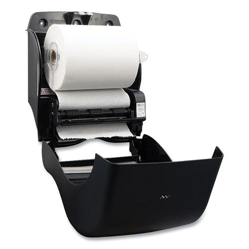 Image of San Jamar® T8000REBK Ecological Automatic Towel Dispenser, 9.1 x 14.4 x 11.8, Black