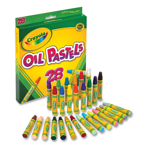 Image of Crayola® 524628 Oil Pastels, 28 Assorted Colors, 28/pack