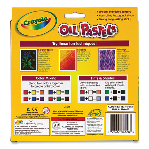 Image of Crayola® 524628 Oil Pastels, 28 Assorted Colors, 28/pack