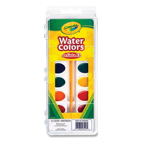 Image of Crayola® 53-0081 Watercolor Mixing Set, 7 Assorted Colors, Palette Tray