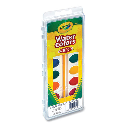 Image of Crayola® 53-0081 Watercolor Mixing Set, 7 Assorted Colors, Palette Tray