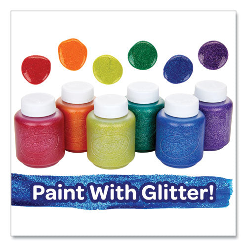 Image of Crayola® 542400 Washable Paint, 6 Assorted Classic Colors, 2 Oz Bottle, 6/pack
