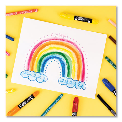 Image of Crayola® 52-0836-034 Bulk Crayons, Regular Size, 0.31" x 3.63", Yellow, 12/Box