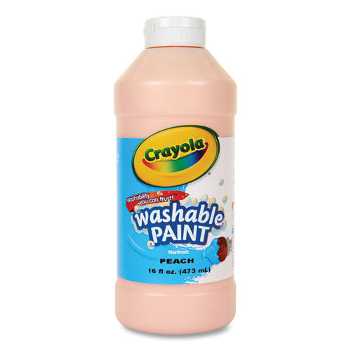 Image of Crayola® 54-2016-033 Washable Paint, Peach, 16 Oz Bottle