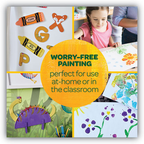 Image of Crayola® 54-2016-033 Washable Paint, Peach, 16 Oz Bottle