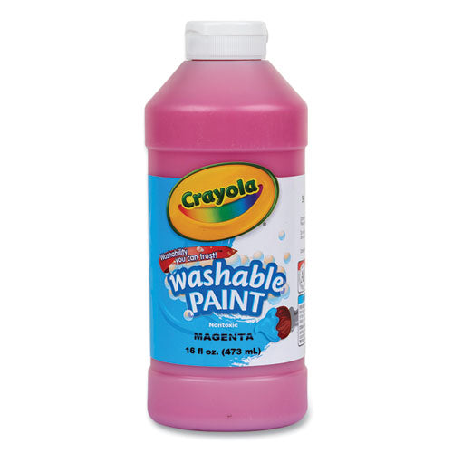 Image of Crayola® 54-2016-069 Washable Paint, Magenta, 16 Oz Bottle