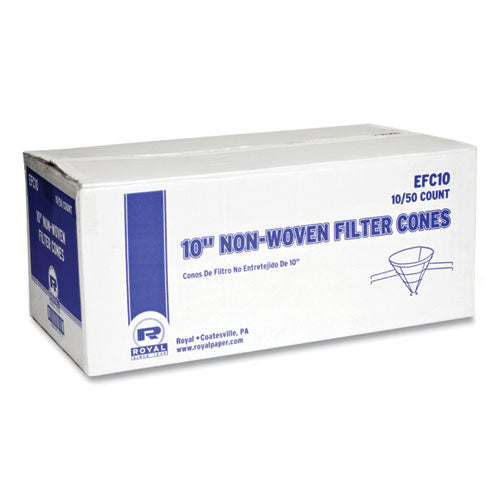 Image of AmerCareRoyal® EFC10 Filter Cones, 10" dia, 500/Carton