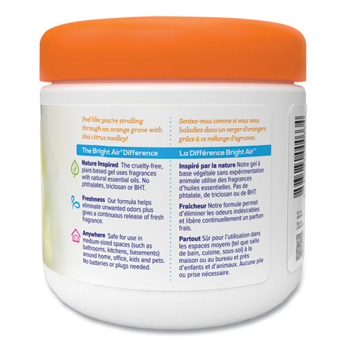 Image of BRIGHT Air® 900013 Super Odor Eliminator, Mandarin Orange And Fresh Lemon, 14 Oz Jar