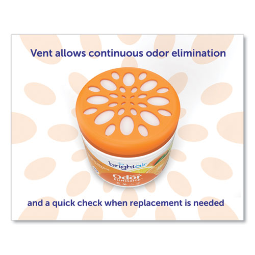 Image of BRIGHT Air® 900013 Super Odor Eliminator, Mandarin Orange And Fresh Lemon, 14 Oz Jar