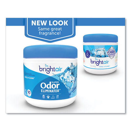 Image of BRIGHT AirÂ® Super Odor Eliminator, Cool And Clean, Blue, 14 Oz Jar