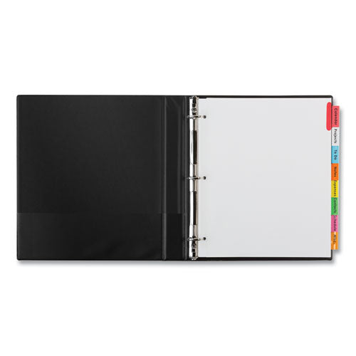 Image of Avery® 11222 Insertable Big Tab Dividers, 8-Tab, 11.13 x 9.25, White, Assorted Tabs, 1 Set