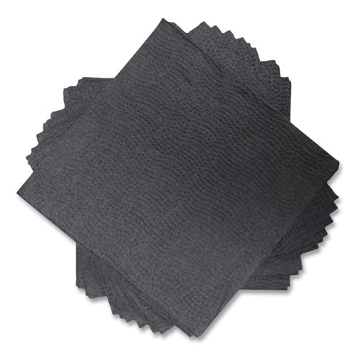 Image of Morcon Tissue VT522 Morsoft Beverage Napkins, 2-Ply, 9 x 9.5, Black, 1,000/Carton