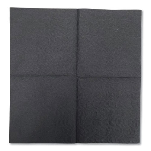 Image of Morcon Tissue VT522 Morsoft Beverage Napkins, 2-Ply, 9 x 9.5, Black, 1,000/Carton