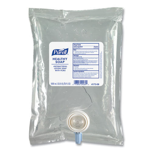 Image of PURELL® 4173-08 HEALTHY SOAP Antibacterial Lotion Soap with PCMX Refill, Citrus Scent, 1,000 mL, 8/Carton