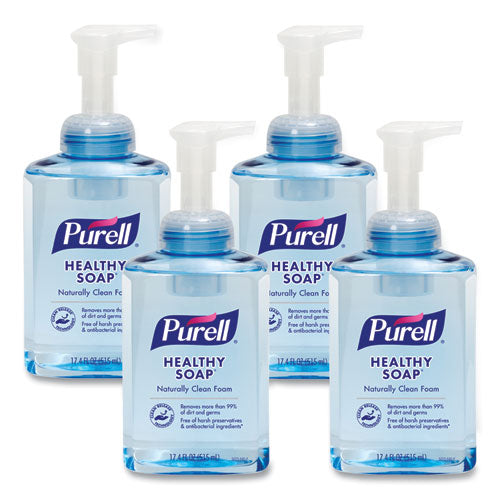 Image of PURELL® 5013-04 CLEAN RELEASE Technology HEALTHY SOAP Naturally Clean Foam, Citrus Scent, 515 mL, 4/Carton