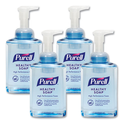 Image of PURELL® 5014-04 CLEAN RELEASE Technology (CRT) HEALTHY SOAP High Performance Foam, Fresh Scent, 515 mL, 4/Carton