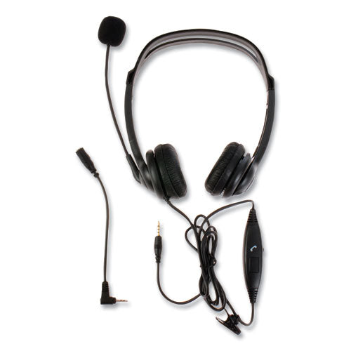 Image of Spracht ZuM ZuM350B Binaural Over The Head Headset, Black