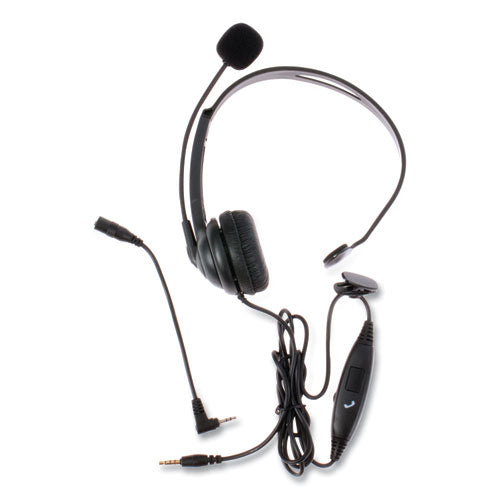 Image of Spracht ZUM350M ZuM ZuM350M Monaural Over The Head Headset, Black