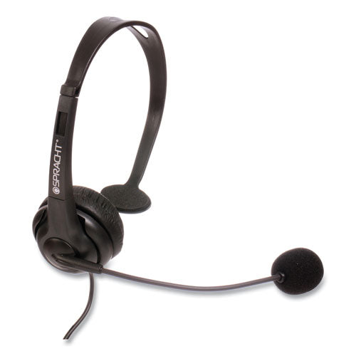 Image of Spracht ZUM350M ZuM ZuM350M Monaural Over The Head Headset, Black