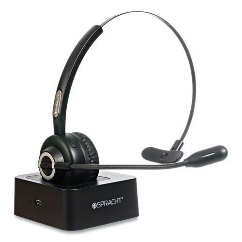 Image of Spracht ZUMBT ZuM BT Mobile Office Monaural Over The Head Headset, Black
