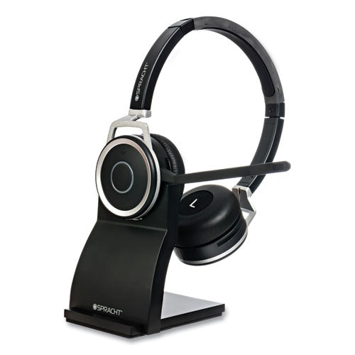 Image of Spracht ZUMBTP400 ZuM BT Prestige Binaural Over The Head Headset, Black